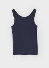 Mengs Henry-Neck Ribbed Sleeveless
