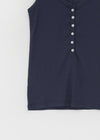 Mengs Henry-Neck Ribbed Sleeveless