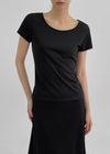 [MADE] Izny U-Neck Short Sleeve T-shirt