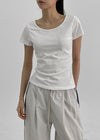 [MADE] Izny U-Neck Short Sleeve T-shirt