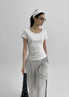 [MADE] Izny U-Neck Short Sleeve T-shirt