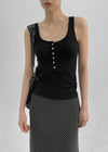 Mengs Henry-Neck Ribbed Sleeveless