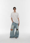 [B-BASIC] Washable Cool Round Box Short Sleeve T-shirt