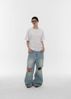 [B-BASIC] Washable Cool Round Box Short Sleeve T-shirt