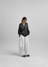 TheQ Nylon Pocket Wide Pants (Set with Belt)