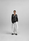 TheQ Nylon Pocket Wide Pants (Set with Belt)