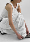 TheQ Nylon Pocket Wide Pants (Set with Belt)