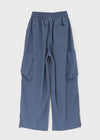 TheQ Nylon Pocket Wide Pants (Set with Belt)