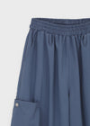 TheQ Nylon Pocket Wide Pants (Set with Belt)