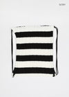 Forstin Stripe Knit Drawstring Bag