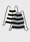 Forstin Stripe Knit Drawstring Bag