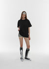 [B-BASIC] Washable Cool Round Box Short Sleeve T-shirt