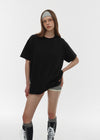 [B-BASIC] Washable Cool Round Box Short Sleeve T-shirt