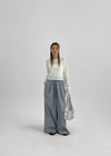 Themati Stripe Summer Slit Banding Pants