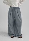 Themati Stripe Summer Slit Banding Pants