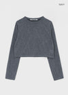 [MADE] Bessian Summer Knit Feel Crop Long Sleeve T-shirt