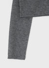 [MADE] Bessian Summer Knit Feel Crop Long Sleeve T-shirt
