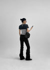 Kessy Shirring Bootcut Pants