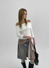 [MADE] Wiston Slit Denim Midi Skirt