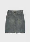 [MADE] Wiston Slit Denim Midi Skirt