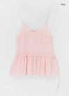 Lejing Layered Shirring Mini Dress