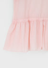 Lejing Layered Shirring Mini Dress