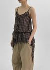 Gamento Check Frill Sleeveless