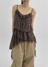 Gamento Check Frill Sleeveless
