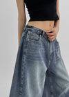 (UNISEX) Ippe Folding Bermuda Denim Pants