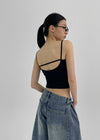 [MADE] Easy Backless Strap Sleeveless(Built-in Cap)