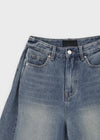 (UNISEX) Ippe Folding Bermuda Denim Pants