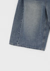 (UNISEX) Ippe Folding Bermuda Denim Pants