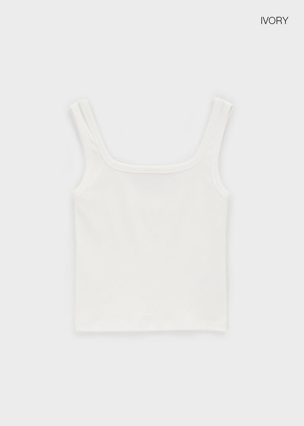 [B-BASIC] Standard Wide Square Neck Sleeveless (2 SIZE)