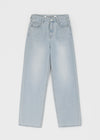 [MADE] Aqua Washing Wide Denim Pants