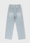 [MADE] Aqua Washing Wide Denim Pants