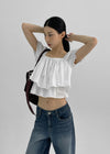 Lamins Crop Frill Blouse