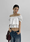 Lamins Crop Frill Blouse