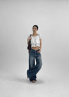 Lamins Crop Frill Blouse