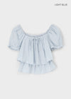 Lamins Crop Frill Blouse