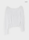 Marshan Asymmetric Off-Shoulder Summer Knit