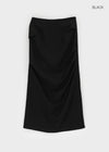 Lasuring Shirred Slit Long Skirt