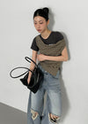 Chemnock Washed Distressed Wide Denim Pants
