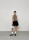 Kungnet Shirred Strap Halterneck Sleeveless