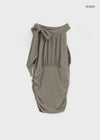 Kungnet Shirred Strap Halterneck Sleeveless