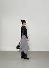 Ssohkeng Sheer Frill Crop Cardigan