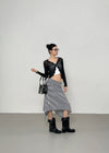 Ssohkeng Sheer Frill Crop Cardigan