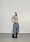 [MADE] Easy Basic U-neck Sleeveless (Built-in Cap)