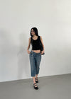 [MADE] Easy Basic U-neck Sleeveless (Built-in Cap)