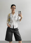 Delong Sheer Slim 3/4 Sleeve Shirt