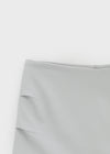 Puffing Low-Waist Pintuck Mini Skirt Pants